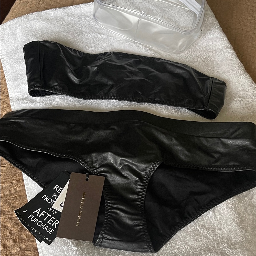NWT Bottega Veneta two piece bandeau bathing suit.